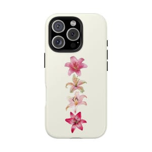 Tiger Lily Phone Case Trendy Cool Girl Phone Case Cute Flower Summer Phone Case for iPhone 15 14 13 12 11 Pro Max Samsung