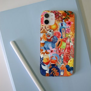 Summer Collage Phone Case Italian Summer Case for IPhone 15 14 13 12 11 Pro Max Case