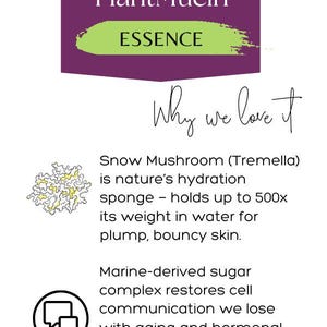 PlantMucin Essence – Vegan Snail Mucin Alternative Serum | Snow Mushroom Hydration + Firming | Cruelty-Free | Non-toxic image 4