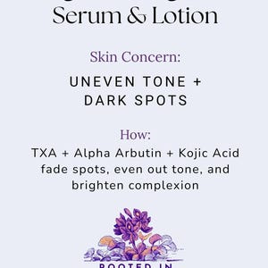 Brightening Skincare Set: Vegan Serum and Lotion | No Harsh Ingredients | Clean Skincare image 11