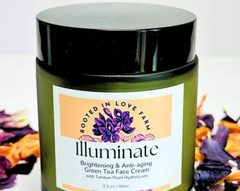Green Tea Face Cream: Brightening Anti-Aging Moisturizer with Tahitian Pearl