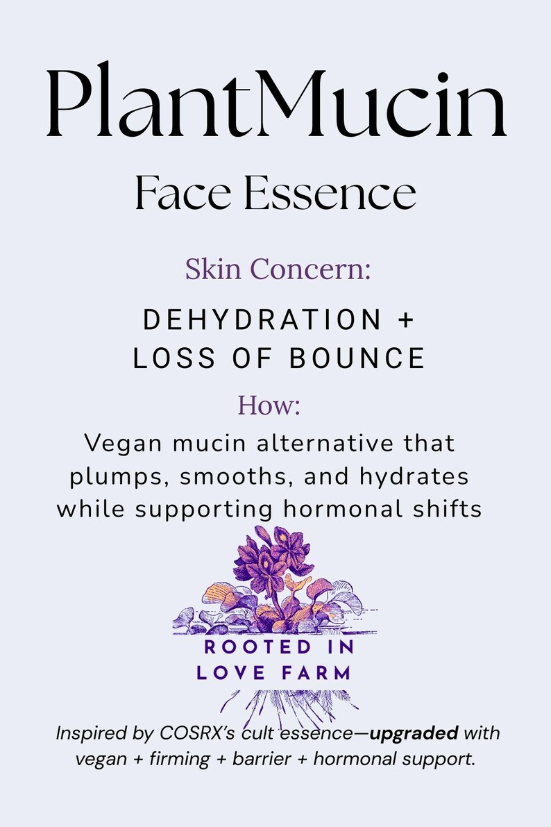 PlantMucin Essence – Vegan Snail Mucin Alternative Serum | Snow Mushroom Hydration + Firming | Cruelty-Free | Non-toxic image 7