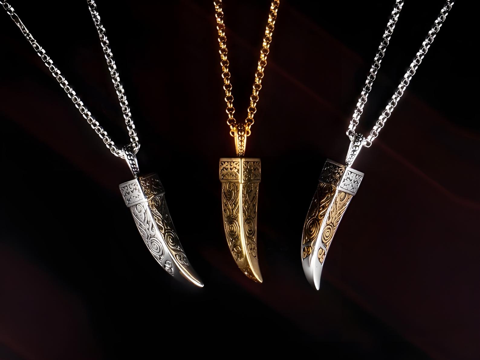 Wolf fang pendant - Etsy 日本