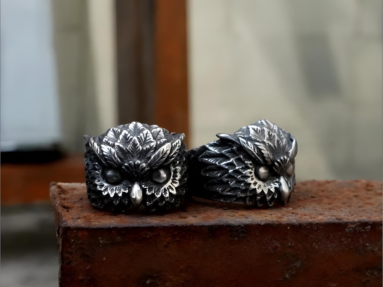 The Night Watcher Owl Ring &ndash; A Story Forged in Silver