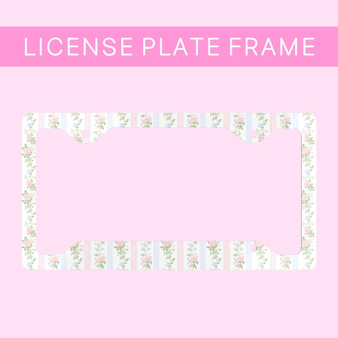Coquette License Plate Frame: Loveshack Fancy Inspired Car Decor - Etsy