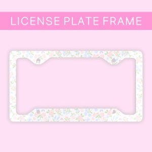 Coquette License Plate Frame: Loveshack Fancy Inspired, White Aluminum