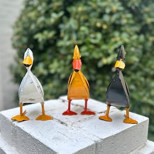 Duck-Mini-Metal-Garden-Yard Art
