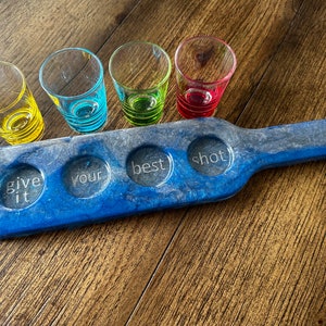 Shot Glass Flight Holder * Resin
