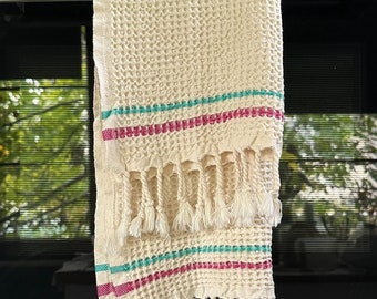 Waffle Kitchen Towel, Absorbent Towel Dries Quickly, 16"x24" Waffle Washcloth, Cotton Dishcloth, Stylish Kitchen Decor, Housewarming Gift