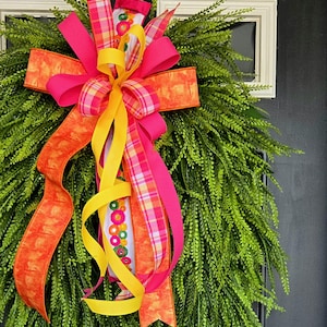 Bead Grass / Button Fern Greenery Wreath, Farmhouse Style, Bead Grass Door Hanger, Everyday Year-Round Decor, Natural Front Door