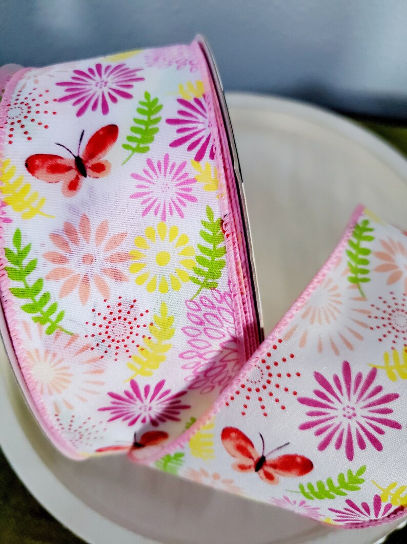 Spring Summer Wired Ribbon, Premium Ribbon Bundles, Wreath Ribbon Kits ...