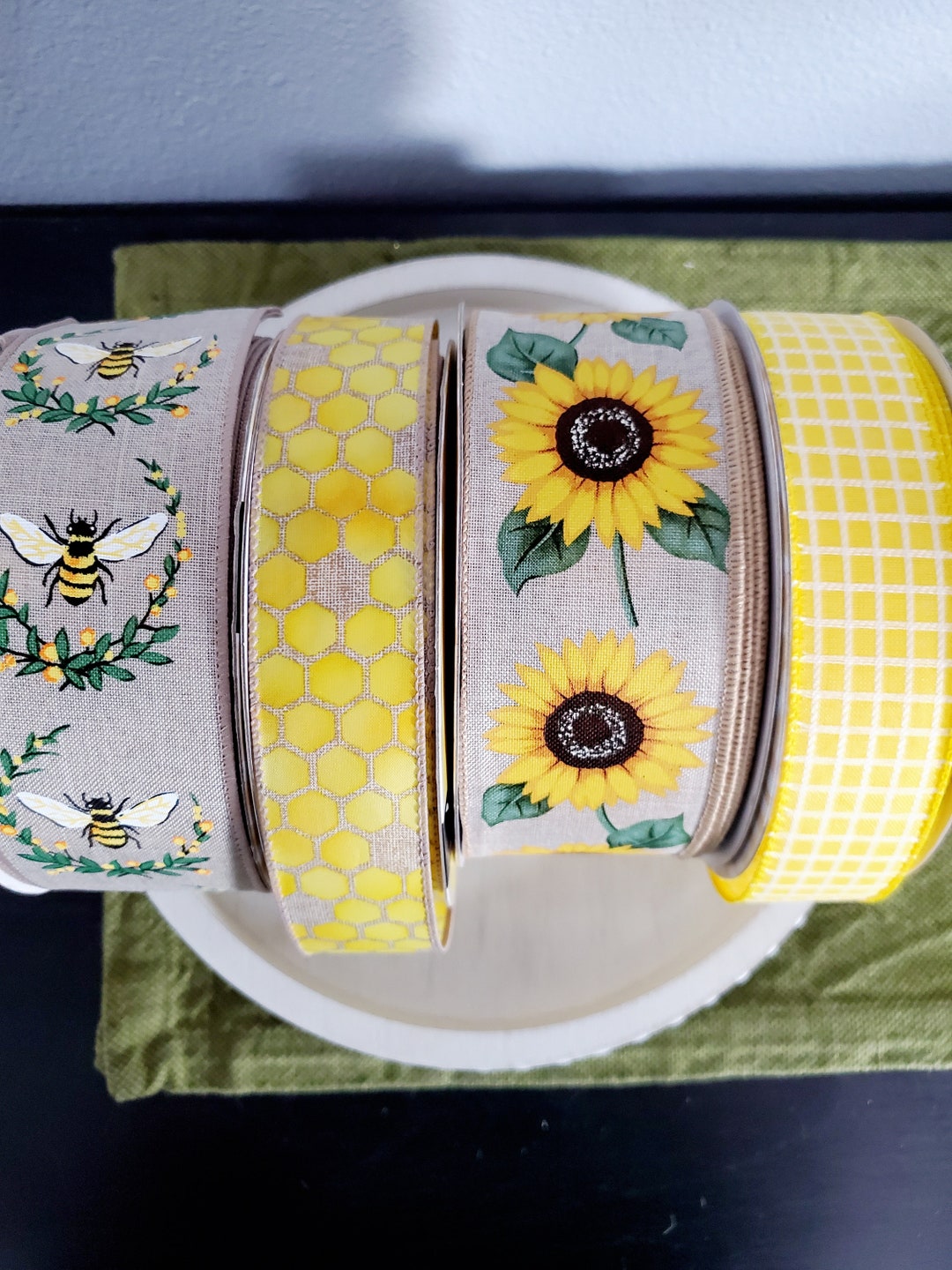 Spring Summer Wired Ribbon, Premium Ribbon Bundles, Wreath Ribbon Kits ...