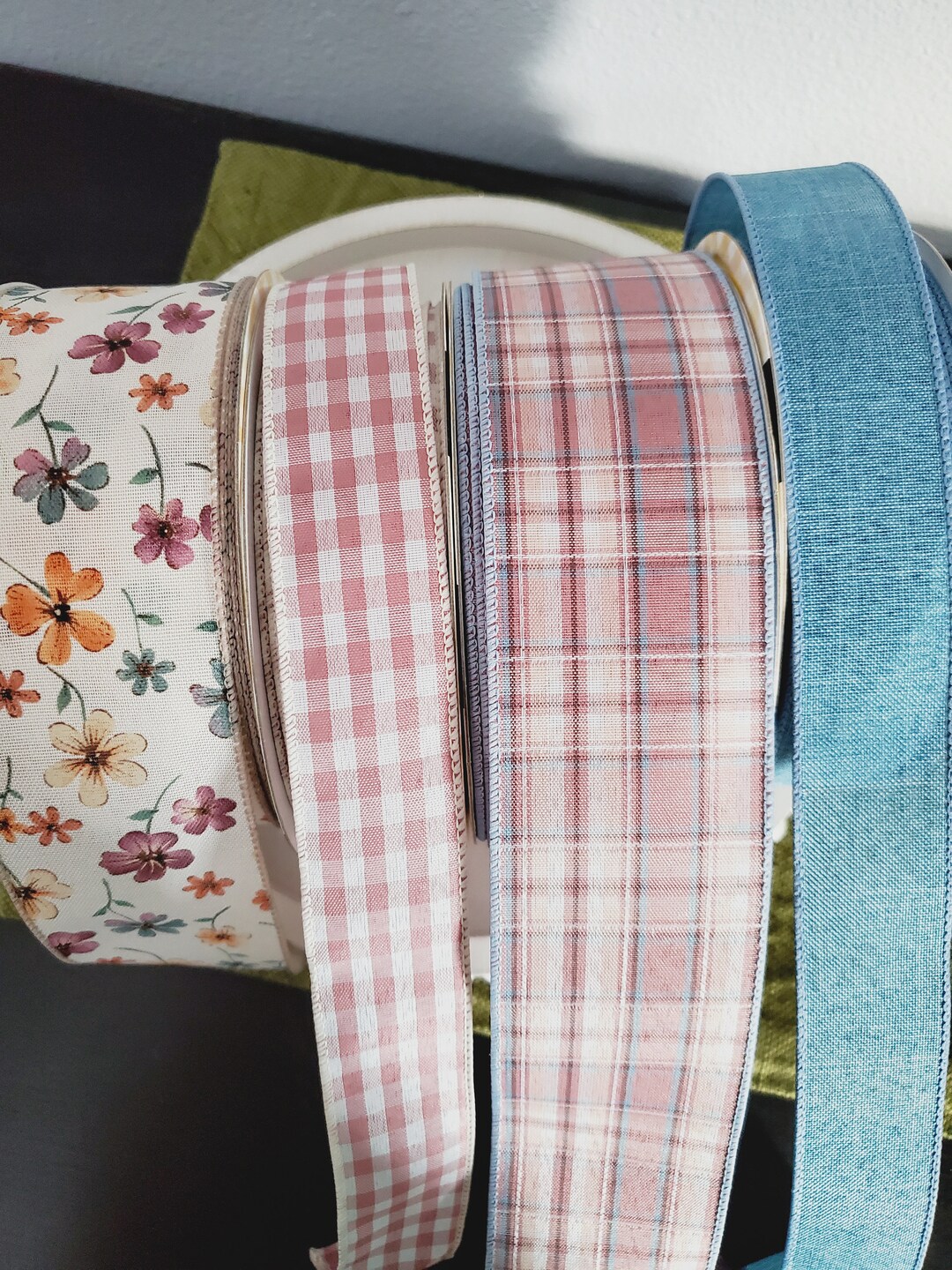 Spring Summer Wired Ribbon, Premium Ribbon Bundles, Wreath Ribbon Kits ...