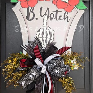 Wood Sign - B. Yotch Tombstone Front Door Decor