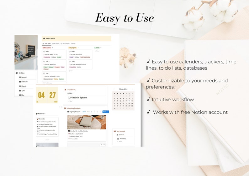 Notion Template | Productivity Planner | Digital Personal Life Planner ...