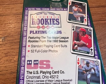 Major League Baseball Rookies 1992 Season Bicycle Playing Cards  Factory