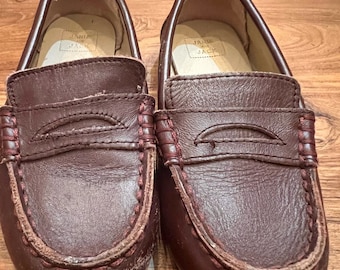 Janie and jack brown loafers