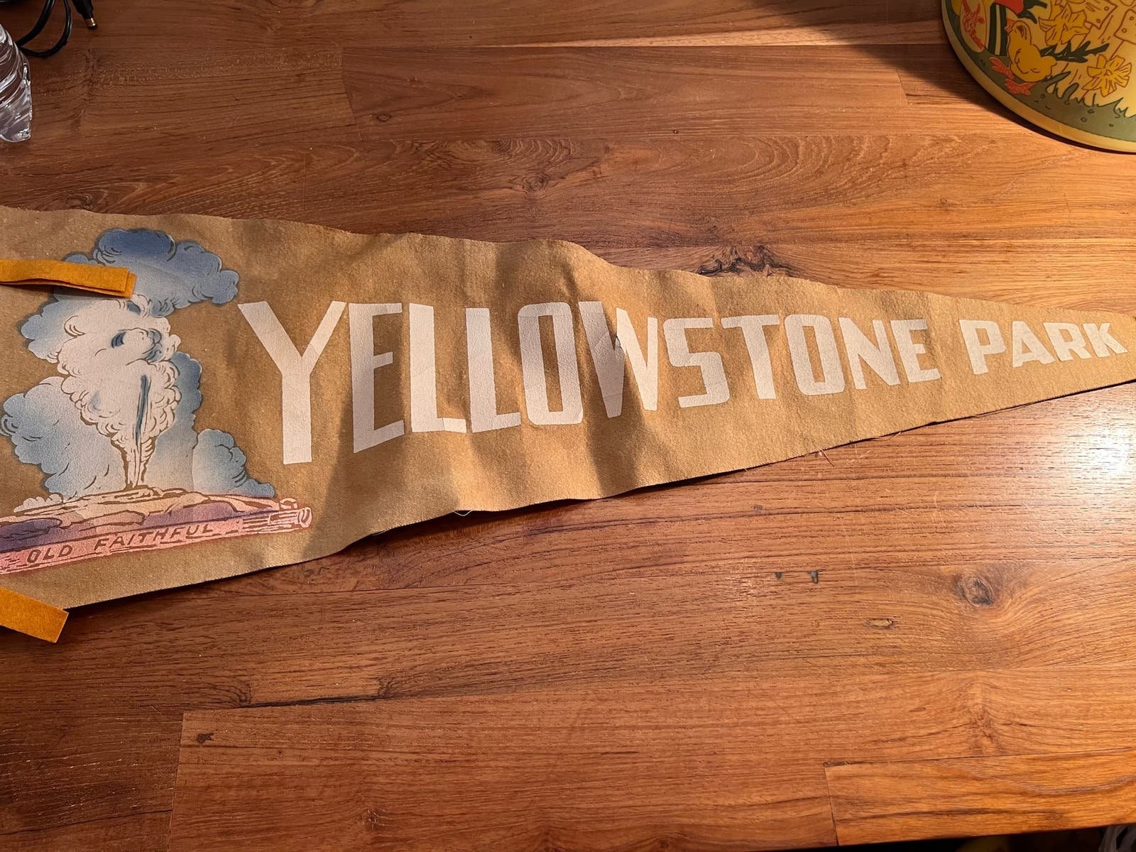 Vintage Yellowstone National Park Pennant - Etsy