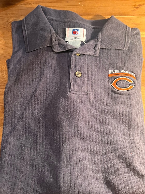 A2 Vintage Y2K Chicago Bears polo collar shirt men