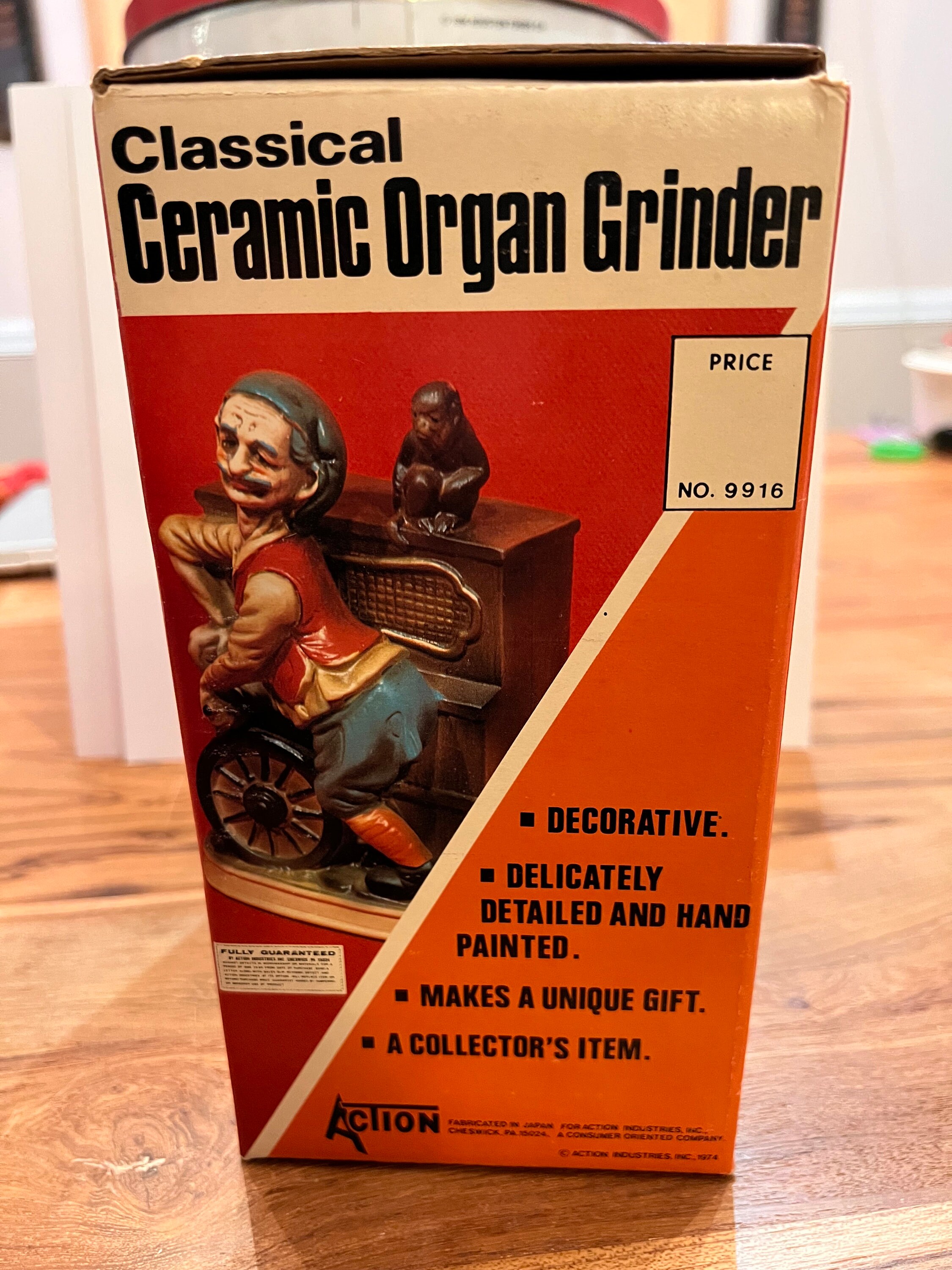 Vintage Italian Organ Grinder & Monkey Figure Music Box - Etsy Canada