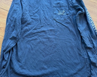 Chemise Vineyard Vines Très Large Bleu À Manches Longues Décontractée Garçons Enfants