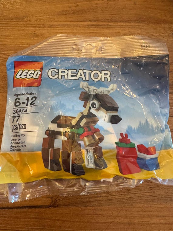 LEGO 30474 Rentier + Anleitung Weihnachtsfeier Mehrzwecktasche neu in Verpackung