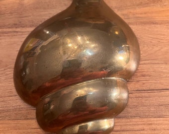 Vintage Solid Messing Shell Wandtafel Messing Oceanic Decor