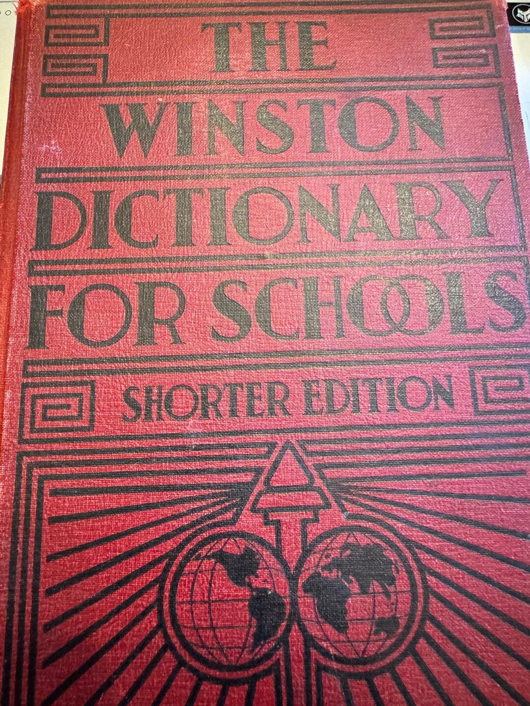 The Winston Dictionary for Schools Shorter Edition printed in 1948 Red