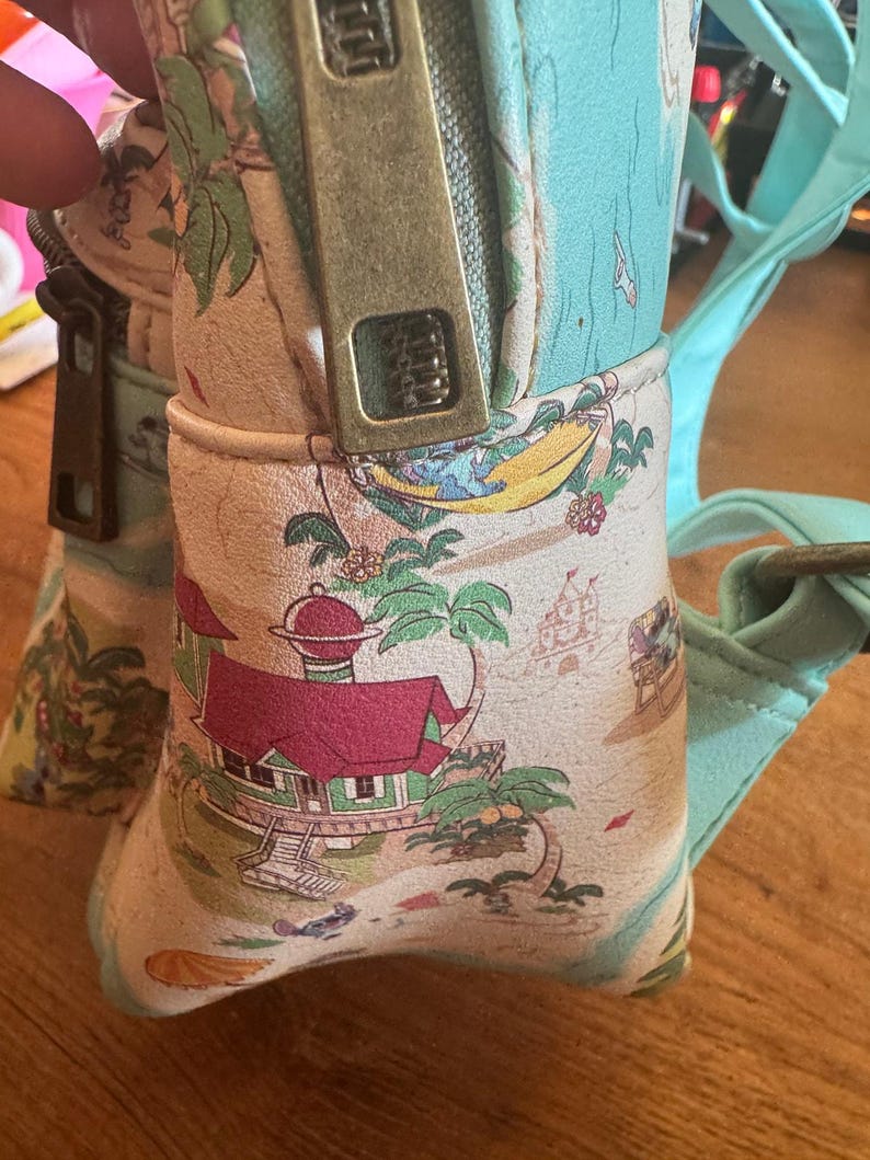 Disney Lilo and Stitch Island Map All Over Print Backpack image 8