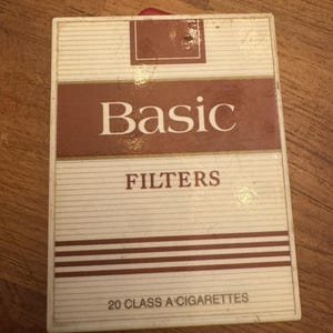 Vintage Basic Cigarettes Tape Measurer Novelty Advertising 10 ft Length Cigs