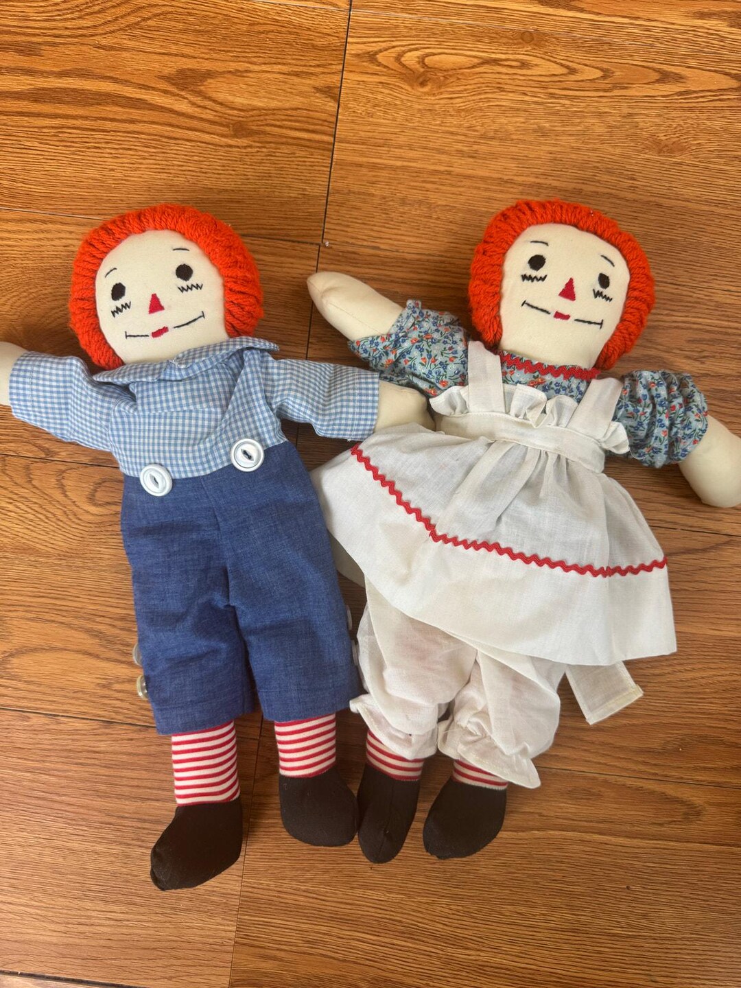 ラガデイ&アン ぬいぐるみ2体セット Raggedy Ann ラガディ アン人形 くすのきトイ 2体ペアぬいぐるみ