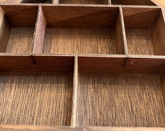 Large wooden display shelf