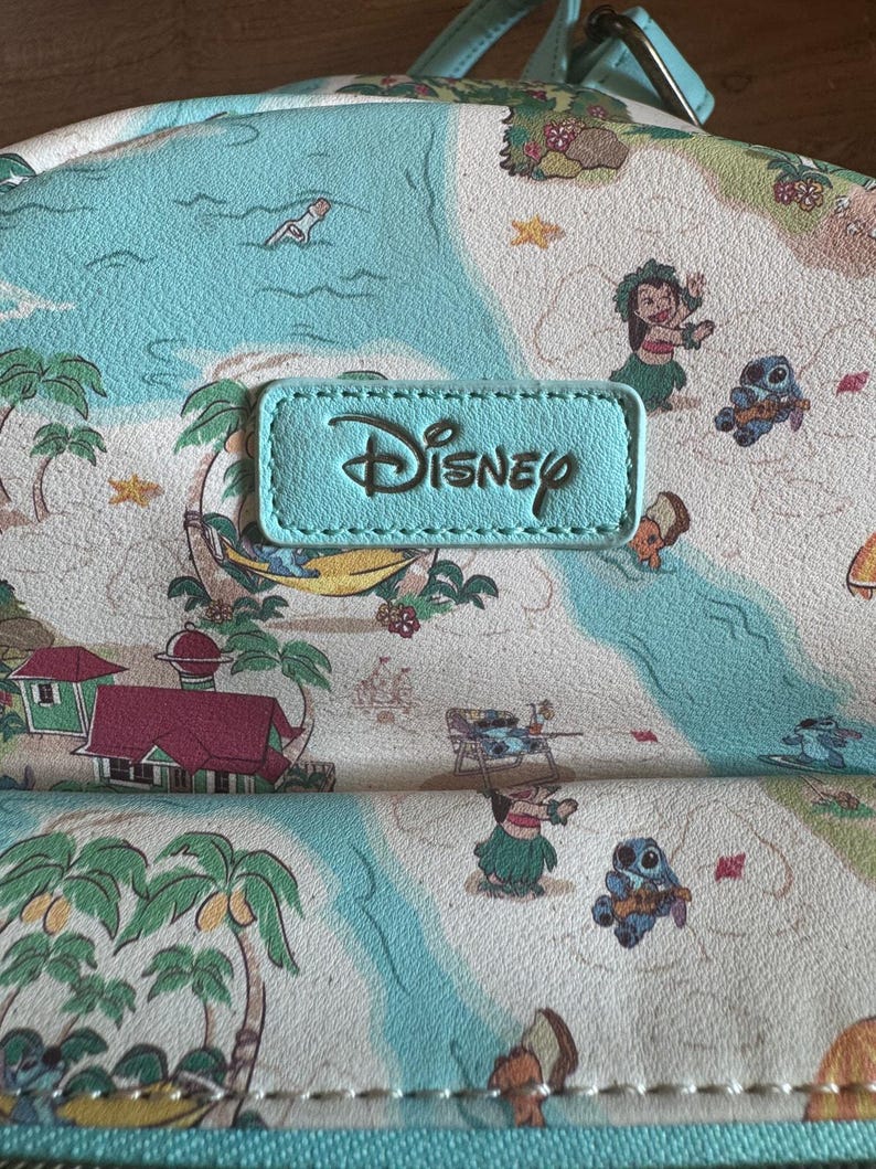 Disney Lilo and Stitch Island Map All Over Print Backpack image 2