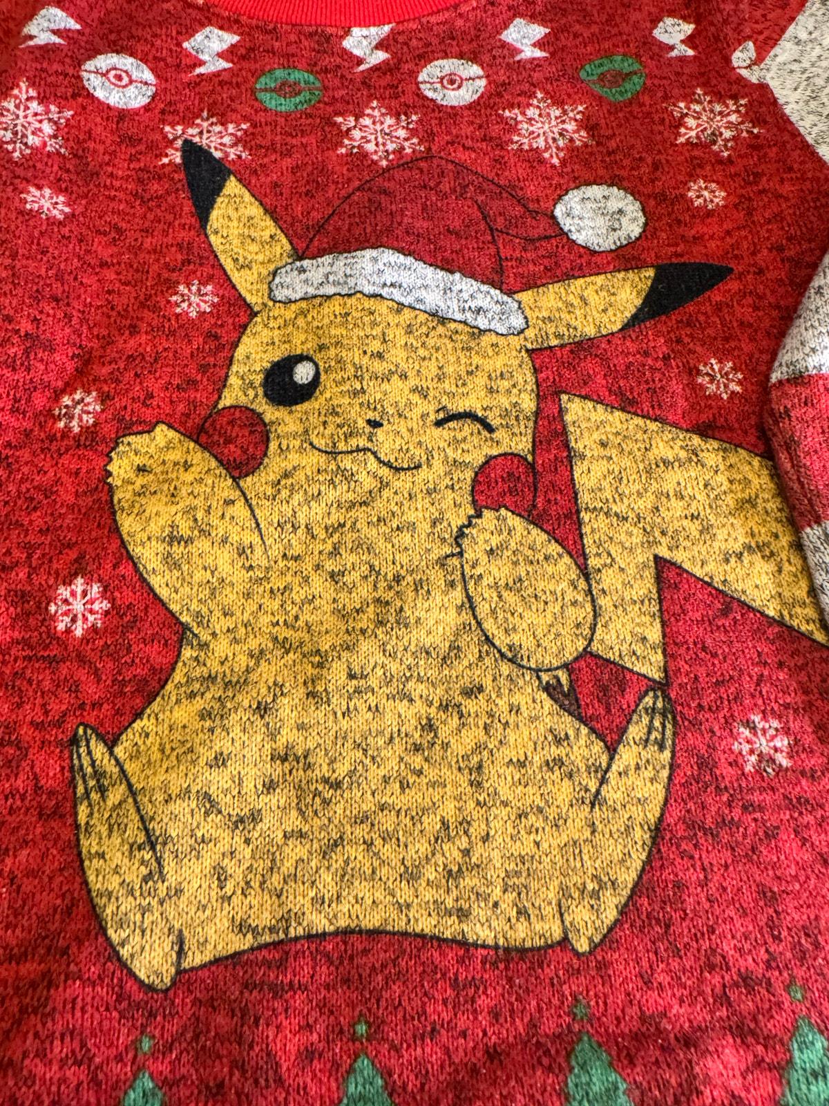 Buy Pokemon Pikachu Christmas Holiday Sweater Kids Large Online