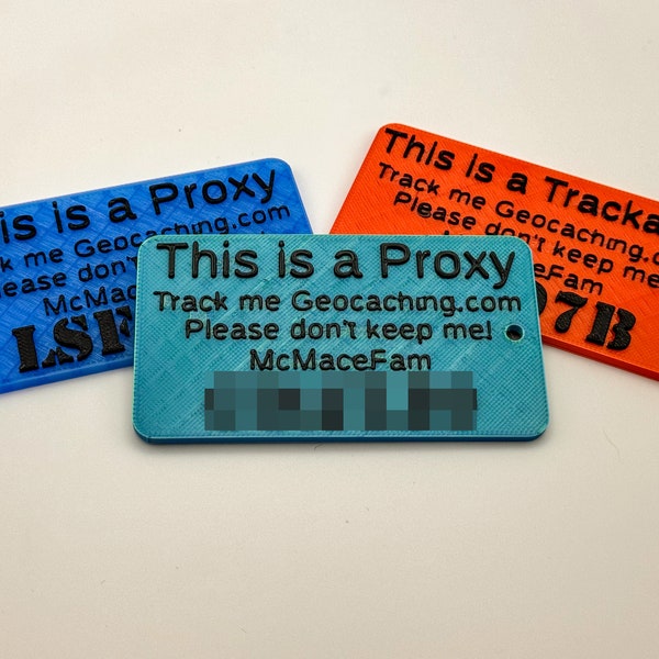 Geocaching Trackable Add-on Anhänger
