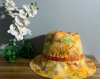 Bucket Hat/Sun Hat - Reversible & For a Larger Head
