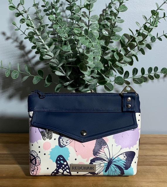 Butterfly Print Navy Crossbody Backpack Tote COACH City Tote With Lovely Butterfly Print In Silver  main image 3