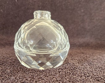 Zware kristallen parfumfles/miniknopvaas