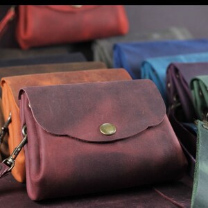 Handmade Genuine Leather Women's Coin Purses with Wrist Strap - Personalized with Your Name!
