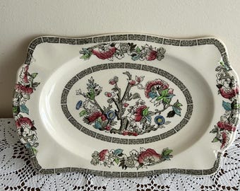 Vintage Johnson Brothers Indian Tree Platter – Chinoiserie Serving Dish, England