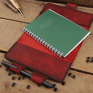 Personalized Leather Notebook Cover: Add a Touch of Elegance to Your ...