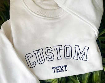 Personalisiertes Sweatshirt - Besticktes Sweatshirt - Besticktes Sweatshirt - Besticktes Sweatshirt
