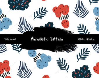 Minimalistic Pattern Instant Digital Download High Resolution PNG Format Digital Illustration