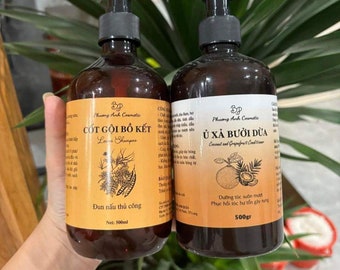 500ML - LARGE SIZE Locust Shampoo and Conditioner Organic Hair Care