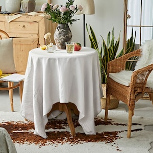 Natuurlijk biologisch tafelkleed/aangepast formaat/rechthoekig tafelkleed voor keuken/elegant handgemaakt tafelkleed voor eetkamer/bruiloftbanket