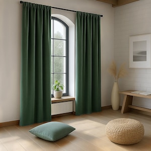 Luxury Velvet Blackout Curtains for Living Room and Bedroom, Custom  Handmade Drapes, Window Treatment, Heavy Long Panel, Gift for Her
