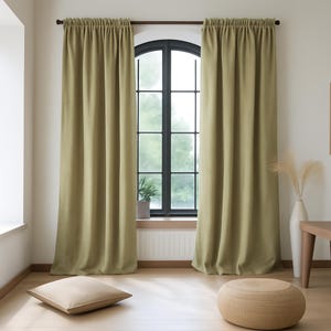 Soft Extra Wide Velvet Curtains, Handmade Velvet Blackout Drapes, Custom Size, Window Treatment, Luxurious Home Decor, Housewarming Gift
