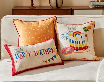 Regalo de cumpleaños de tamaño personalizado para niños, decoración de la habitación del hogar, funda de almohada para guardería para niñas, funda de almohada para niños, regalo adorable, regalo de vacaciones para niños