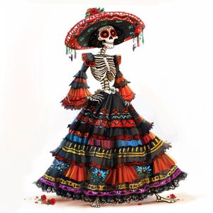 20 Images de Catrina PNG clipart