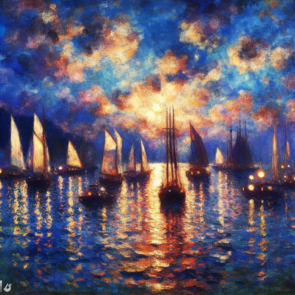 IMPRESSIONIST MARINA 5 IMAGES